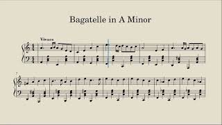 Bagatelle in A Minor  Practices No 10 [upl. by Judye]