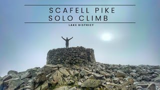 First Solo Mountain ClimbSummit  Scafell Pike and Great End  Via Styhead Tarn  Lake District [upl. by Nodnyl671]