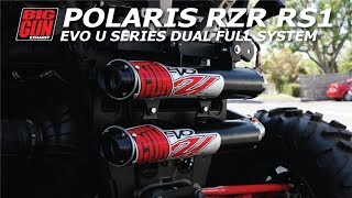 Polaris RZR RS1 Big Gun Exhaust EVO U Series Dual Full System [upl. by Alrrats]