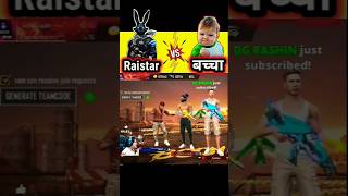 Baccha vs Raistar 😱Free fire new video shorts vuralvideo [upl. by Laughry324]