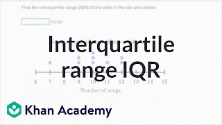 How to calculate interquartile range IQR  Data and statistics  6th grade  Khan Academy [upl. by Ahsiekit]