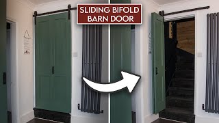 Installing a Sliding Bifold Barn Door [upl. by Nnarefinnej820]