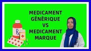 Difference Médicament Générique et Médicament Princeps [upl. by Ecidnak941]