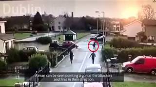 Gangland Feud Shooting At Dublin Housing Estate Caught On CCTV  Kontrol19 [upl. by Kingdon]