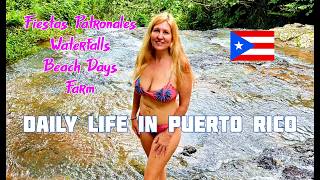 Daily Life in Western Puerto Rico Quenepas Fiestas Patronales Salto Atalaya Beach and More [upl. by Marte]