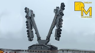 EXTREME POWERFUL INSANE CRANE BEAST Never seen before Giant crawler mobile crane 🚧 💪 [upl. by Benni]