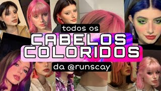 TIK TOK Todos os cabelos coloridos da runscay [upl. by Pontias496]