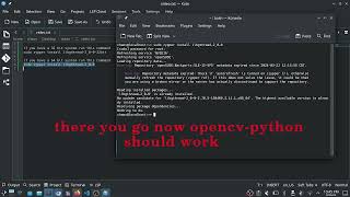 How to fix opencvpython  cv2 Not Working on Opensuse tumbleweedleap [upl. by Zelde]