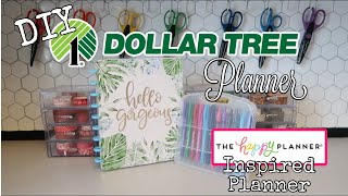 DOLLAR TREE DIY  PLANNER  HAPPY PLANNER INSPIRED  JANUARY 2021 [upl. by Liahcim]