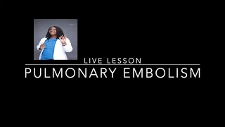 Pulmonary Embolism in Nursing [upl. by Anitnauq]