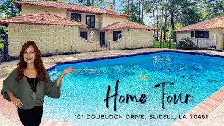 Paradise on Doubloon Bayou with Pool amp Guest House on Over an Acre in Slidell [upl. by Ailimaj]