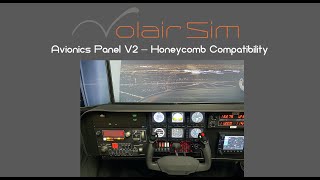 Volair Sim Avionics Panel Version 2  Now Honeycomb Yoke Compatible [upl. by Calendra]