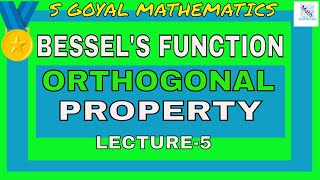 Bessel function Orthogonality Orthogonality of Bessels functionproof [upl. by Vevine594]