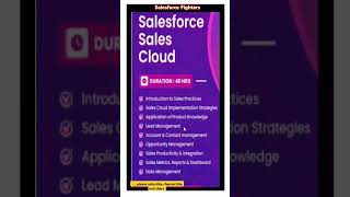 Salesforce Sales Cloud salesforcefighters salesforce [upl. by Kynan]