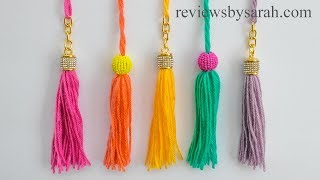 How to Make an Easy Tassel for Beginners  Quick and Simple Beginner Tassels [upl. by Anivlem]