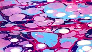 Paper Marbling 101  How to make the stone pattern [upl. by Nawram158]