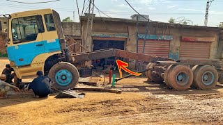 How to repair a broken truck chassis IITruck chassis repair Truck Frame repair [upl. by Lau]