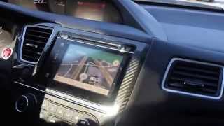 2015 Honda Civic Si  HTC One M9 Google Maps Navigation Operation Mirror Link [upl. by Pietra]