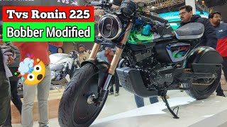 2024 Tvs Ronin 225 Bobber Modification 🤯🔥 Tvs Ronin 225  Tvs Ronin bobber edition  DC RIDER [upl. by Aitsirk]