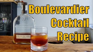 BOULEVARDIER  cocktail recipe [upl. by Arabrab776]