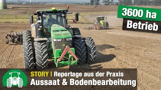 Agrargenossenschaft Göritz  Aussaat von Wintergetreide  ZSaatgut  John Deere Traktoren [upl. by Giannini]