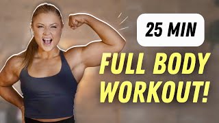 25MIN GANZKÖRPER WORKOUT FÜR ANFÄNGER  OHNE Zusatzmaterial amp Springen [upl. by Beeson]