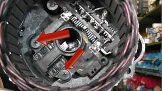 Mitsubishi alternator repair  brush change Fits Pajero KiaPegeot and many more [upl. by Enitsed]