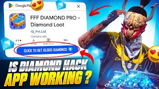 TRYING FREE DIAMOND HACK APPS FROM PLAYSTORE 😳  GARENA FREE FIRE [upl. by Eirolav]