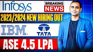 🔥Infosys Hiring  Breaking News 202324  IBM amp TATA Hiring  Batch 20252028🔥 [upl. by Htims]