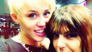 Miley Cyrus Kisses a Girl in NYC [upl. by Namara496]