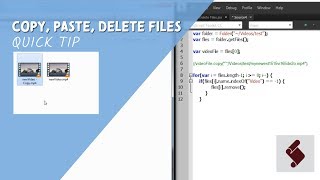 ExtendScript QuickTip  Copy Paste Delete Files [upl. by Lempres]