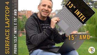 Recensione SURFACE LAPTOP 4 confronto INTEL vs RYZEN e 135quot vs 15quot [upl. by Hassadah]