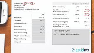 Übungsaufgabe Berechnung Nettogehalt  Geschäftsprozesse Abschlussprüfung Einzelhandel ua [upl. by Enyrat34]