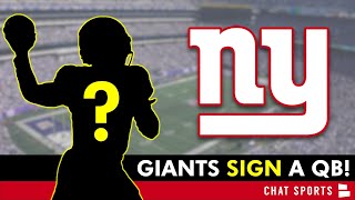 🚨 Giants Sign A QB Former CFL MVP  New York Giants News [upl. by Eeniffar727]