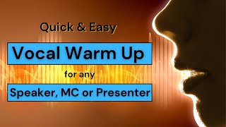 Vocal Warm Ups MC Event Host Speaker or Presenter [upl. by Jarin]