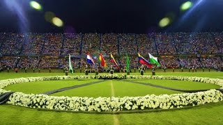 HOMENAJE A CHAPECOENSE EN ESTADIO ATANASIO GIRARDOT COLOMBIA [upl. by Orfield]