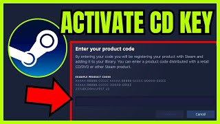 How To Activate CD Key On Steam QUICK amp EASY 2024 [upl. by Ainwat]