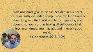 Money in the Word Episode E010  2 Corinthians 978 [upl. by Burk]