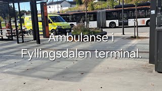 Ambulanse i Fyllingsdalen terminal [upl. by Okiron]