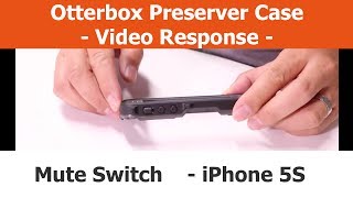 Is the Mute Switch Waterproof  Video Response  Otterbox Preserver iPhone Cases [upl. by Eked]