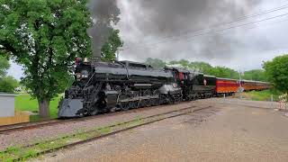 Milwaukee Road 261  Brownton MN run by with full head of steam [upl. by Tlevesor215]