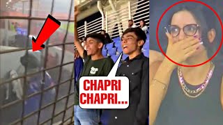 Natashas sad reaction when fans call Hardik Pandya Chapri when pandya was going to dressing room [upl. by Vivyan]