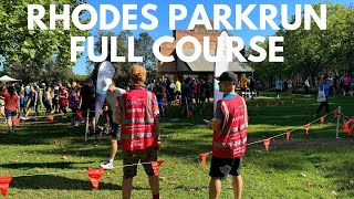 Rhodes parkrun Full Course 2023 [upl. by Casilde349]