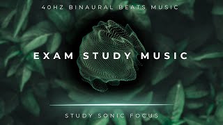 Exam Study Music  40Hz Gamma Binaural Beats Brainwave Music for Improved Memory [upl. by Barker]