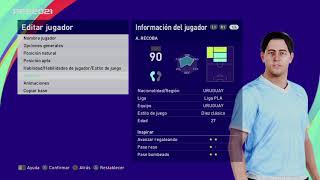 Álvaro Alexánder Chino´´ Recoba Rivero  PES Clasico Face Bodyamp Stats [upl. by Yun]