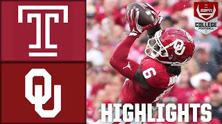 Temple Owls vs Oklahoma Sooners  Full Game Highlights  ESPN College Football [upl. by Amer]