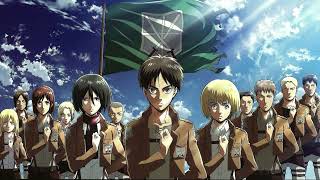 Attack on titan S2 Opening  Shinzo wo Sasageyo with lyricsenglish [upl. by Horwath]