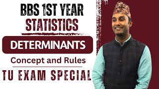 Determinants in Nepali  Sarrus Rule  BBS 1st Year Statistics  Basic Concept  TU  Gurubaa [upl. by Mcmillan72]