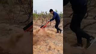 Electric weeder Peanut ridge weeding machine Electric weeder Small trencher Serving the three ru [upl. by Ahsille]