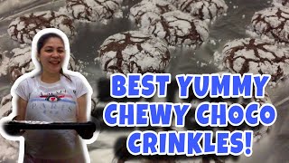 FUDGY AND CHEWY CHOCOLATE CRINKLES  JOHANNAJOE [upl. by Roxine180]